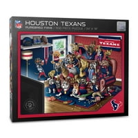 Houston Texans Safkan Hayranları 'Gerçek Bir Nailbiter' Bulmaca 15 x20