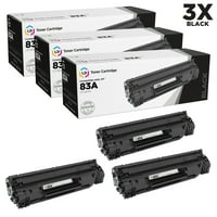 Ürünler için uygun İkame 83A CF283A Siyah Toner Kartuşu 3'lü Paket