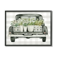 Stupell Industries Beyaz Çiçek Çiçekleri Çiftlik Kamyonu Ülke Taşımacılığı, 16, Tasarım Cindy Jacobs
