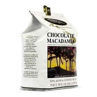 hawaii adaları kona coffee co. kona çikolatalı macadamia fındıklı çekilmiş kahve, orta boy rosto, poşet
