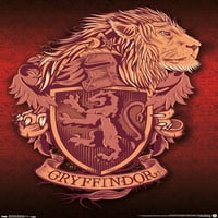 Büyücü Dünyası: Harry Potter- Gryffindor Aslan Arması Duvar Posteri, 22.375 34