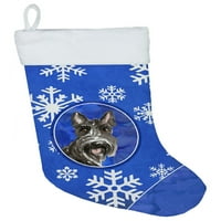 İskoç Terrier Kış Kar Taneleri Noel Çorabı