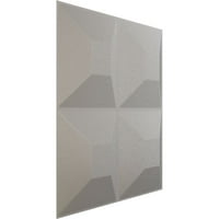 Ekena Millwork 5 8 W 5 8 H Koruyucu EnduraWall Dekoratif 3D Duvar Paneli, Dokulu Metalik Gümüş