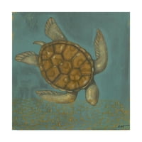 Norman Wyatt'ın Ticari Marka Güzel Sanatlar 'Deniz Kaplumbağası I' Tuval Sanatı