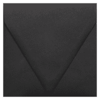 LUXPaper Kare Kontur Kapaklı Zarflar, Gece Yarısı Siyahı, 1000 Paket