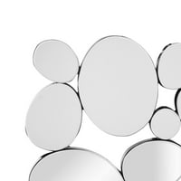 Safevieh Blane Geometrik Glam Dikdörtgen Ayna, Gümüş
