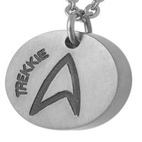 Star Trek Yıldız Filosu amblemi titanyum Trekkie madalyon Kolye Kolye