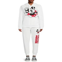 Mickey Mouse Junior'ın Grafik baskılı kapüşonlu svetşört