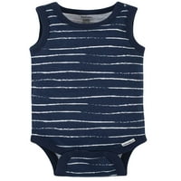 Gerber Bebek Erkek Tank Onesies Marka Bodysuits, 4'lü Paket