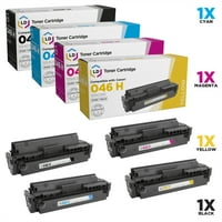 Canon 046H Yüksek Verimli toner için uygun İkame: 1254C Siyah, 1253C Camgöbeği, 1252C Macenta, 1251C Sarı ımageCLASS