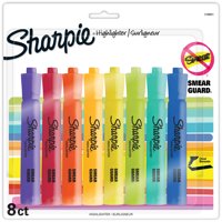 Sharpie Tank Tarzı Vurgulayıcılar, Keski Ucu, Çeşitli Floresan Renkler, Sayım