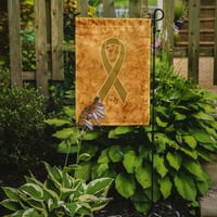 Caroline's Hazineleri AN1209GF Altın Şerit Çocukluk Kanserleri Farkındalık Bayrağı Bahçe Boyutu Küçük, çok renkli