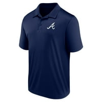 Erkek Fanatikleri Markalı Donanma Atlanta Braves Birincil Logo Polo GÖMLEK