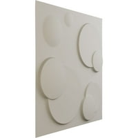 Ekena Millwork 5 8 W 5 8 H Finley EnduraWall Dekoratif 3D Duvar Paneli, UltraCover Saten Çiçeği Beyaz