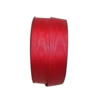 Kağıt Tüm Durumlar Kırmızı Asetat Bengaline Hareli Şerit, 25yd 2,5 inç, 1 Paket