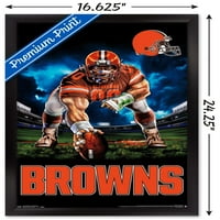Cleveland Browns - Nokta Duruşu Duvar Posteri, 14.725 22.375