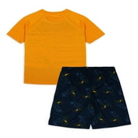 Wonder Nation Yürümeye Başlayan Çocuk Pijama Takımı, 2 Parça, Beden 12M-5T