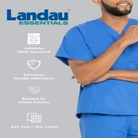Landau erkek Essentials Klasik Rahat Fit Solmaya Dayanıklı Cepler Fermuar Kargo Fırçalayın, tarzı 2037