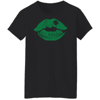 Grafik Amerika Aziz Patrick Günü Tatil Dudaklar kadın Grafik T-Shirt