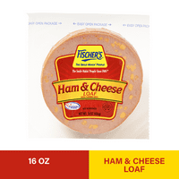 Fischer's Ham & Cheese Loaf, Öğle Yemeği Eti, oz, Glütensiz, Plastik Ambalajlı