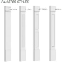 10 W 120 H 2 P Düz Panel PVC Pilaster w Standart Sermaye ve Taban