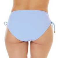 Ünlü Pembe Genç Yüzmek Yüksek Bel Dantel Up Bikini Alt