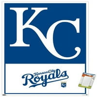 Kansas City Royals - Logo Duvar Posteri, 14.725 22.375