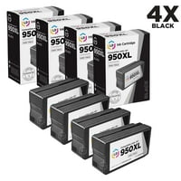 Ld için uygun ikame 950xl kartuşları seti siyah cn045an kullanım için officejet pro 251dw, 276w mfp, 8100, 8600,