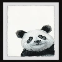 Kürklü Panda Çerçeveli Resim Baskısı