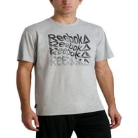 Reebok Erkek ve Büyük Erkek Swirly Grafik Atletik Tişörtler, 3XL boyutuna kadar