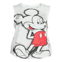 Mickey Mouse Gençlerin Mermer Boya Tank Top