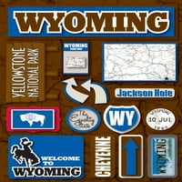 Jet Setters Boyutlu Çıkartmalar-Wyoming, Pk 3, Anımsa