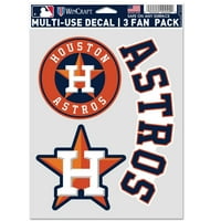 Houston Astros Prime 5 7.75 Üçlü Çıkartma