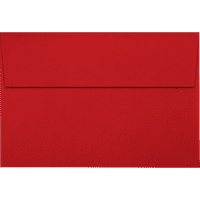 Lüks Kağıt Davetiye Zarfları, 18, lb. Tatil Kırmızısı, Paket