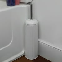Hijyenik Tutuculu Modern Şık Saklanma Yeri ve Sıçramaya Dayanıklı Tuvalet Fırçası, Beyaz