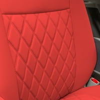 Grup AFCM5020SOLİDRED-ÖN Katı Kırmızı Neopren Özel Araba klozet kapağı-Hava Spreyi ile Toyota Sienna