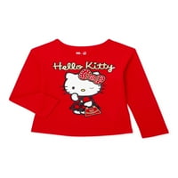 Garanimals Girls '4- Uzun Kollu Hello Kitty Tişörtünde Tatil Damlası