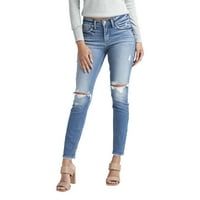 Gümüş Jeans A.Ş. Kadın Suki Orta Rise Skinny Bacak Kot Pantolon, Bel Ölçüleri 24-34