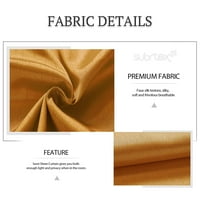 Subrte Fau İpek Yarı Şeffaf Pencere Elegance Perdeler Örtüsü Panelleri Tedavi ve Katı Grommets Yatak Odası için