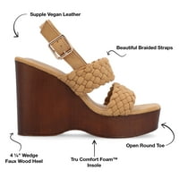 Journee Koleksiyonu Bayan Ayvee Tru Konfor Köpük Toka Platformu Kama Sandalet