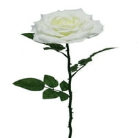 Teters Çiçek Yaz Koleksiyonu 24 Büyük Beyaz Singe Gül Sapı, Sayısı
