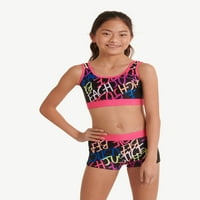 Justice Girls Spor Kısa Bikini Mayo, Beden 5-18