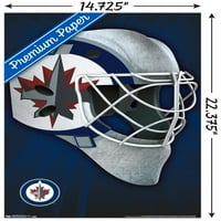 Winnipeg Jets - Maske Duvar Posteri, 22.375 34