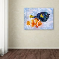 Ticari Marka Güzel Sanatlar 'Palyaço Balığı' Tuval Sanatı Artpoptart'tan