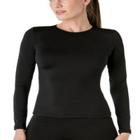 Elıta Kadın Sıcak Giyim Mikrofiber Uzun Kollu Üst, Siyah, XL