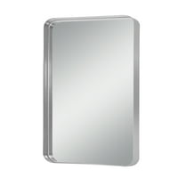NeuType Alüminyum Alaşımlı Duvara Monte Dikdörtgen Derin Ayna Asılı Ayna duvar aynası Yuvarlak Köşe Altın 50 x 32