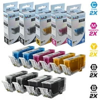 Uyumlu Canon PGI CLI 10PK Kartuşları: PGI220B Blk, CLI221B Boya Blk, CLI221C Mavi, CLI Macenta ve CLI221Y Sarı