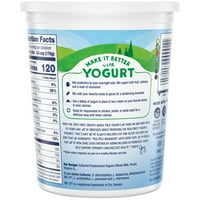 Stonyfield Organik Tam Yağlı Süt Probiyotik Yoğurt, Sade, oz