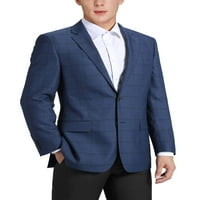 Erkek Klasik Fit Ekose Blazer % Yün Takım Elbise Ayrı Ceket Premium Konfor Spor Ceket Erkekler için