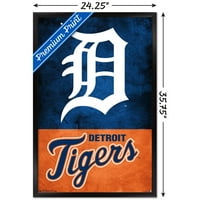 Detroit Kaplanları - Logo Duvar Posteri, 22.375 34